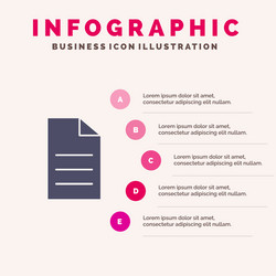 file data user interface solid icon infographics vector image