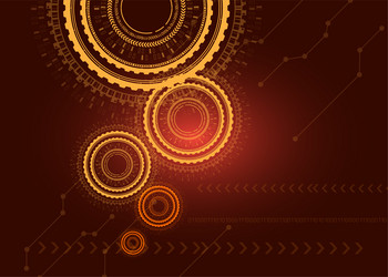 High tech digital technology network abstract Vector Image