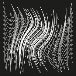 white wavy lines flow texture pattern contour vector image