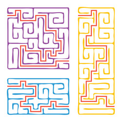 a set of colored square and rectangular vector image