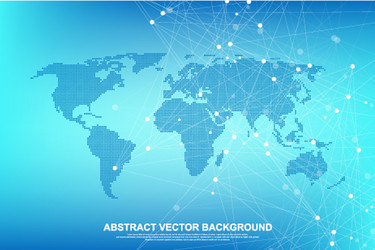 Abstract Network Connection Background vector image