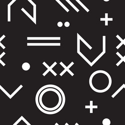 geometric minimal seamless abstract pattern vector image