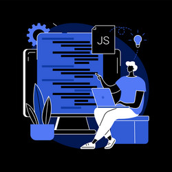 javascript abstract concept vector image