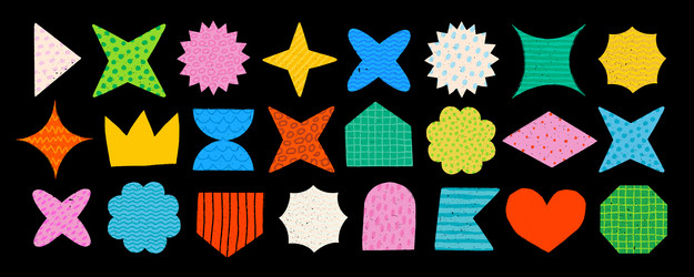 modern abstract geometric shapes with simple vector image