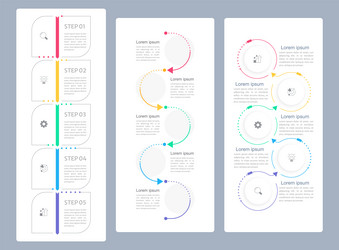 Solution focused thinking infographic chart Vector Image