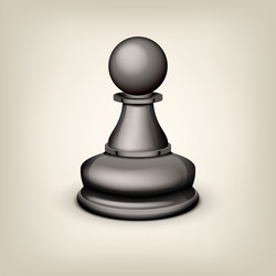 black pawn vector