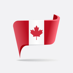 Canadian Flag Pointer Layout vector image