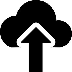 cloud data upload vector image