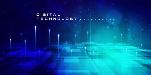 digital technology internet network speed connect vector image