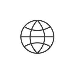 globe or web icon element design template vector image