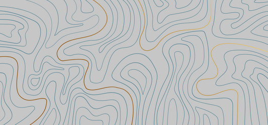 gold and green line contour map on gray background vector image