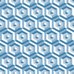 3d seamless abstract with hexagonal elements vector image