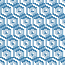 3d seamless abstract with hexagonal elements vector