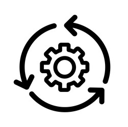 Agile icon scrum process Royalty Free Vector Image