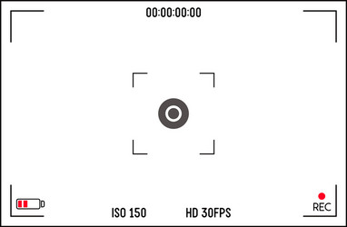 Digital Camera Viewfinder vector image