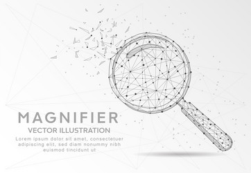 Digital Magnifying Glass - Broken Triangle vector image