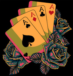 Aces Cards Tattoo Vector Images (over 500)