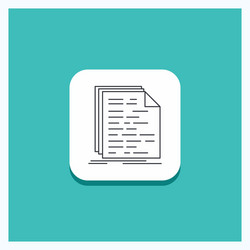 round button for code coding doc programming vector image