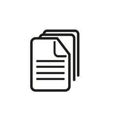 row of folders simple icon vector image
