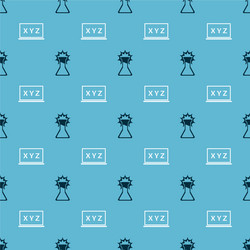 set test tube and flask xyz coordinate system vector image