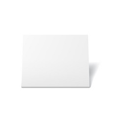 table stand card blank menu display mock up vector image