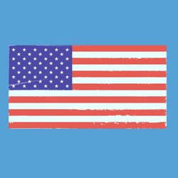 vintage style flag of the united states america vector