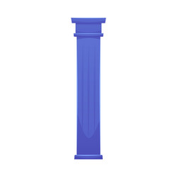 ancient column ruin of atlantis architecture vector image