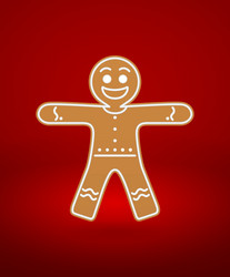 gingerbread man vector