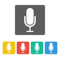 Microphone icon vector