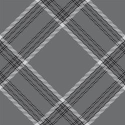 Check black white plaid diagonal texture seamless Vector Image