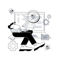 software testing abstract concept vector image
