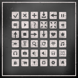 collection of icons web design elements vector image