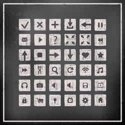 Collection of icons web design elements vector