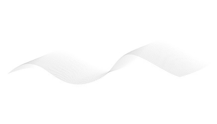 dotted halftone waves flowing wavy lines pattern vector image