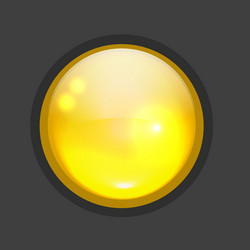 glossy circle button for your design vector image
