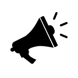 megaphone isolated flat web mobile icon vector image