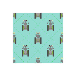 seamless pattern with cute robots vector image