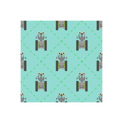 seamless pattern with cute robots vector