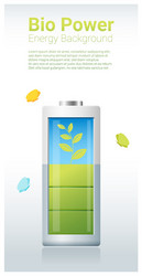 green energy concept background with bio vector image