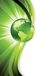 abstract background with globe vector image