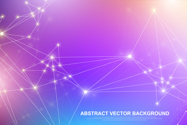 Abstract plexus background with connected lines vector