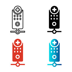abstract server add silhouette vector image