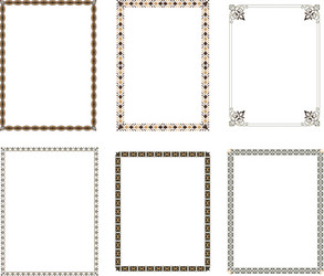 decorative frame elegant element for design vector image