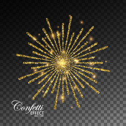 glowing explode of sparkling particles vector image