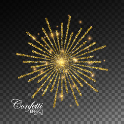 glowing explode of sparkling particles vector