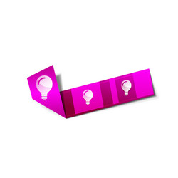 light bulb new idea concept web button vector image