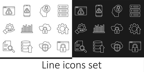 set line secure your site with https ssl arrow vector image