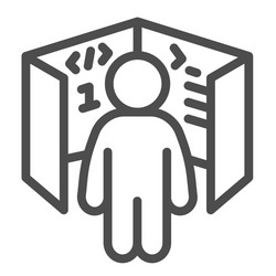 ui ux designer cube with code references board vector image