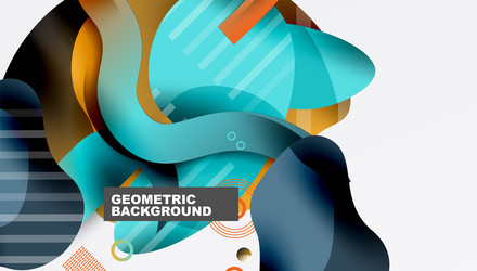 vibrant abstract background overlapping shapes vector image
