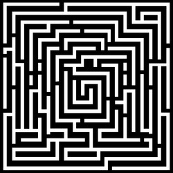 abstract background with a maze design vector image